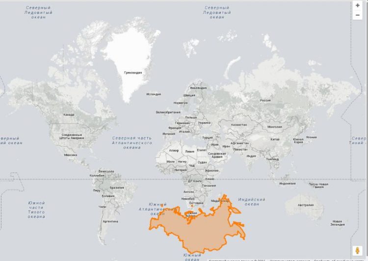 Как обычные карты искажают реальные размеры стран мира