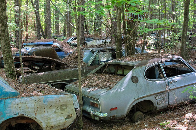 Удивительное кладбище старых американских автомобилей, 20 фото