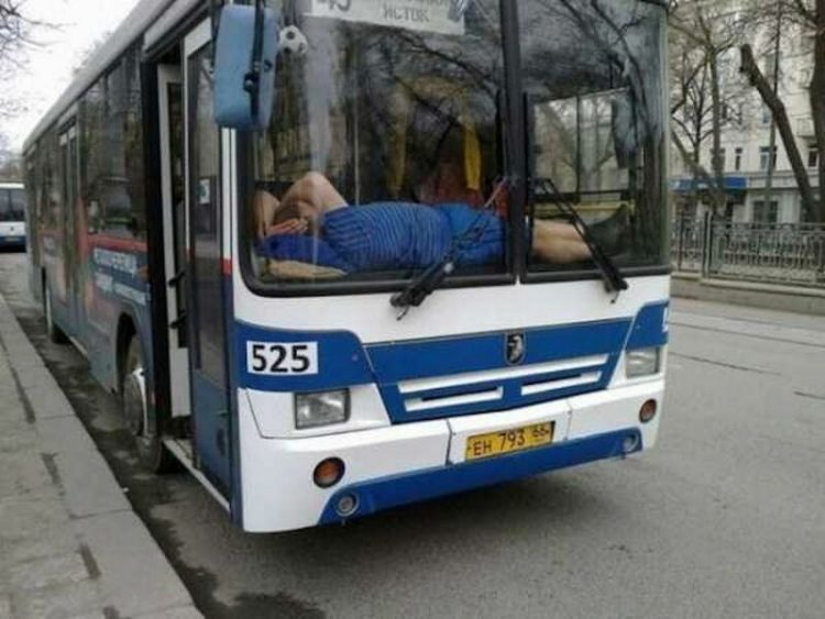 люди спят в странных местах 